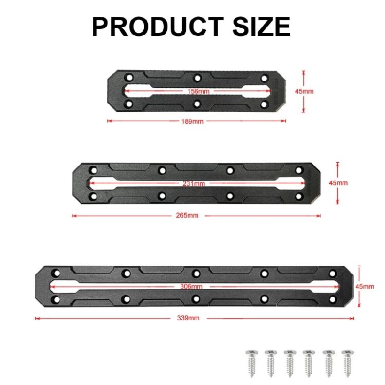 Kayak Rail Track, Paddle Holder Clip Rod Holder Accessories Mount Track, Easy To Install And Adjust, Fishing Gear Holder