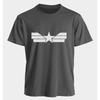 Marvel Mens and Womens Tshirts Captain America Summer American Spring and Autumn Basic Loose Sporty Oversized Shortsleeved