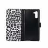 Samsung Note10pro mobile phone leather case for foreign trade, leopard print flip wallet storage card holder protective case