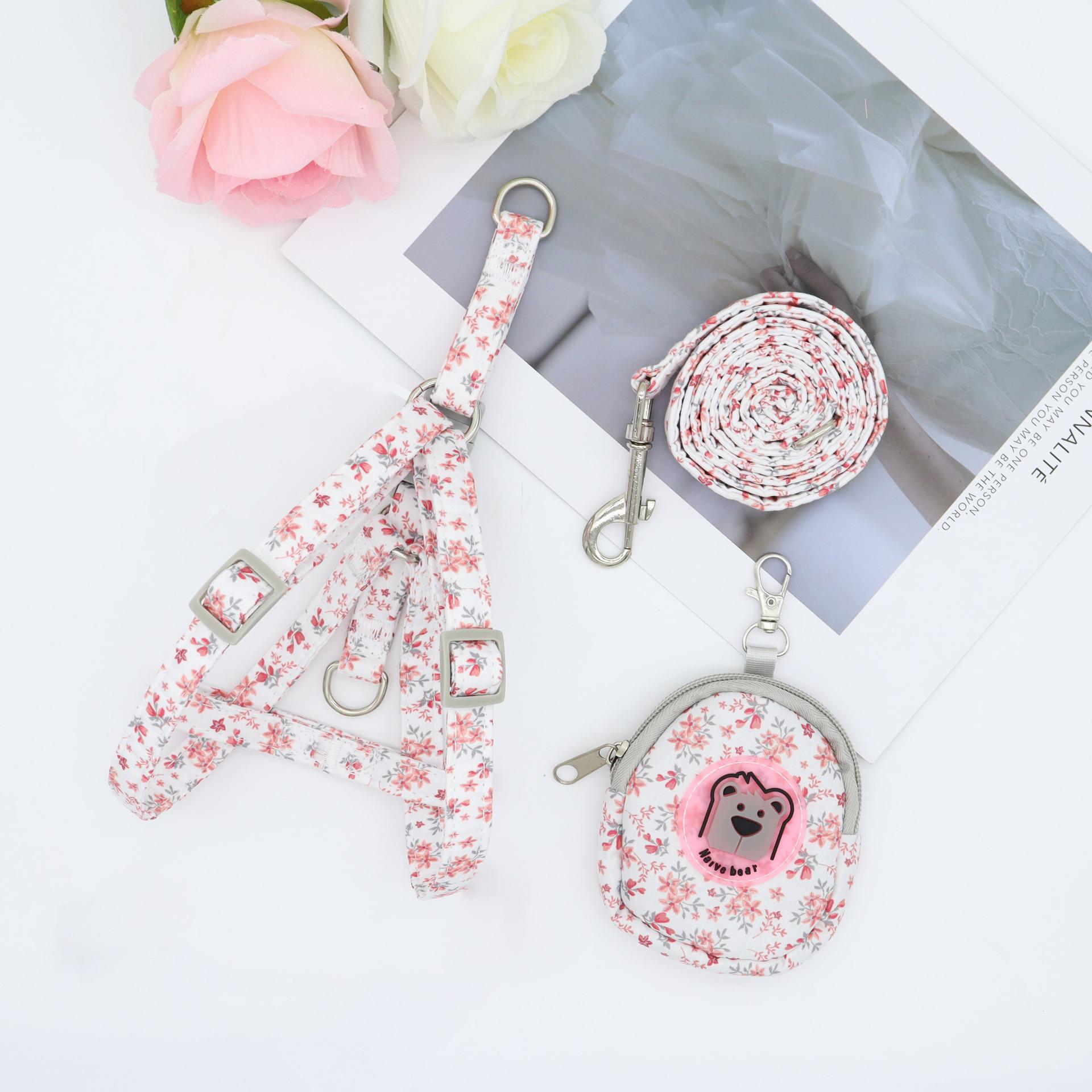 

товары для питомцев Собачий ошейник собачьи аксессуары выгул собаки поводок 1,2 метра длина тягового троса Регулируемый Противоблошиный кошачий ошейник 1KG-3.5KG зелёный