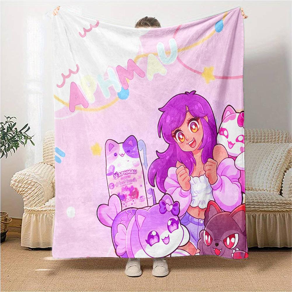 1Pc Aphmau'S Whimsical World Blanket For Couch Bed Plush Cozy Fuzzy Blanket Super Soft Warm Blankets For Fall And Winter 09181