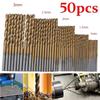 High Durability 50pcs Titanium Coated Hss High Speed Steel Drill Bit Set For Versatile Applications