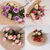 Elegant Rose Artificial Flower Bundle With Durable Silk For Home And Wedding Use