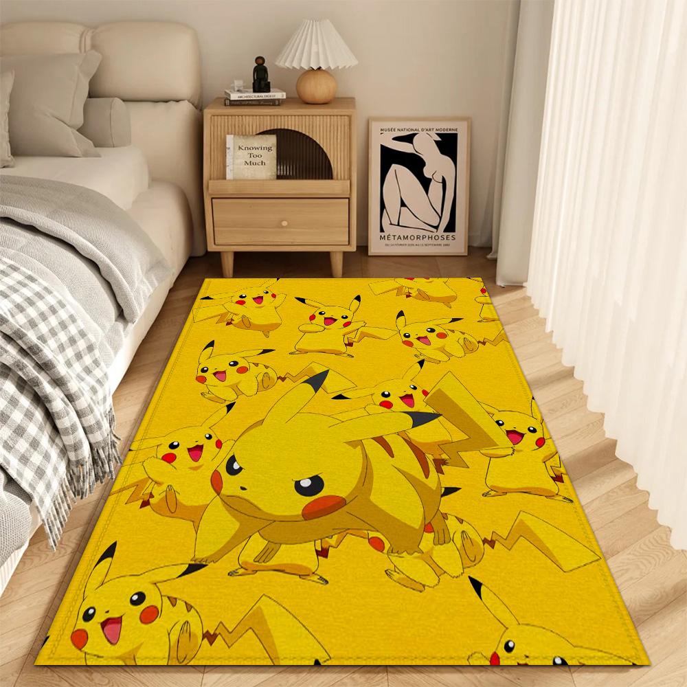 Fashion Entrance Mat Kitchen Carpet Living Room Rugs Decoration P-pikachu Super Absorbent Bathroom Rug Bath Mats Balcony Door