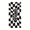 Personalized Grid Beach Towel Customize Name/Logo Oversized Microfiber Towel Summer Party Gift For Beach Swimming Bath Sports