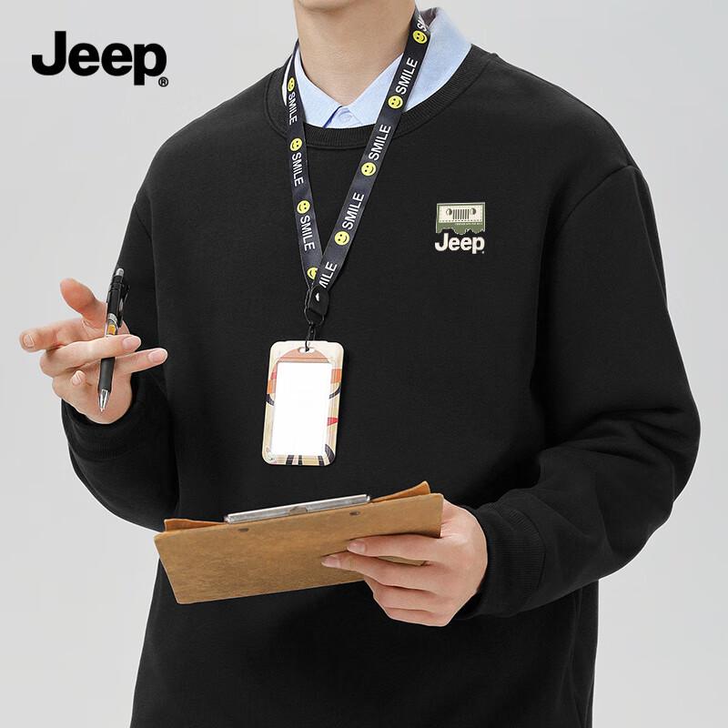 Jeep Men's Crewneck Pullover Sweatshirt