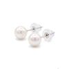 Boucles d'oreilles - PEARLS &amp; COLORS - Pearls &amp; Colors - Perle d'eau douce 4-5 mm - Or blanc 9 ct - Qualité AAA+