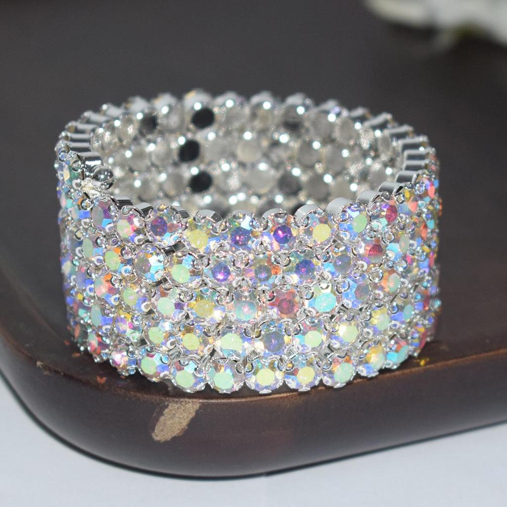 New Bridal AB Rhinestone Arm Bracelet Stage Performance Crystal Jewelry