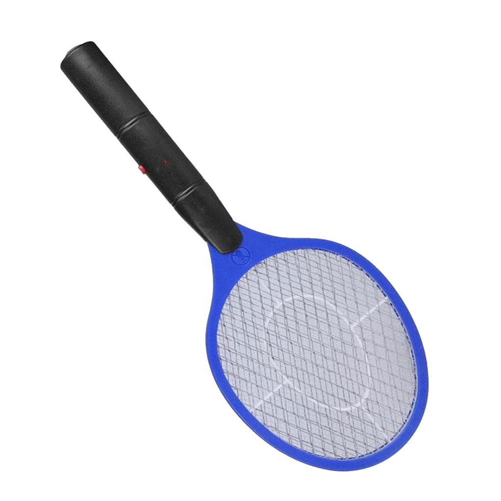 Electric Pest Swatting Pad Portable Wireless Long Handle 3 Layer Quiet Running Indicator Light Household Bedroom Racket