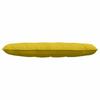 Back Cushion Yellow 140 x 50 cm Cord Fabric