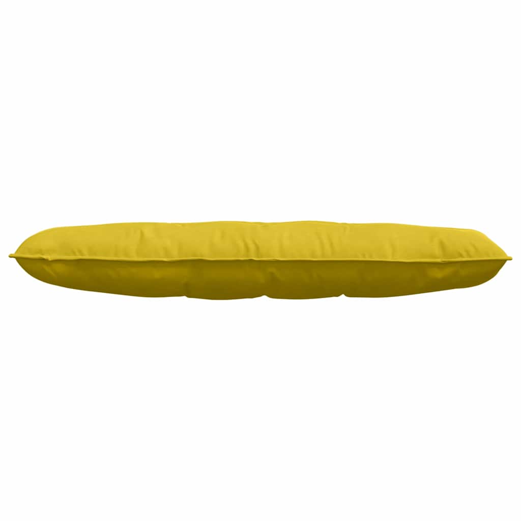 Back Cushion Yellow 140 x 50 cm Cord Fabric