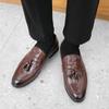 Herren Grüne Loafer Leder Individualität Formelle Business Schuhe Hochzeitskleid Abschlussball Schuhe Übergröße