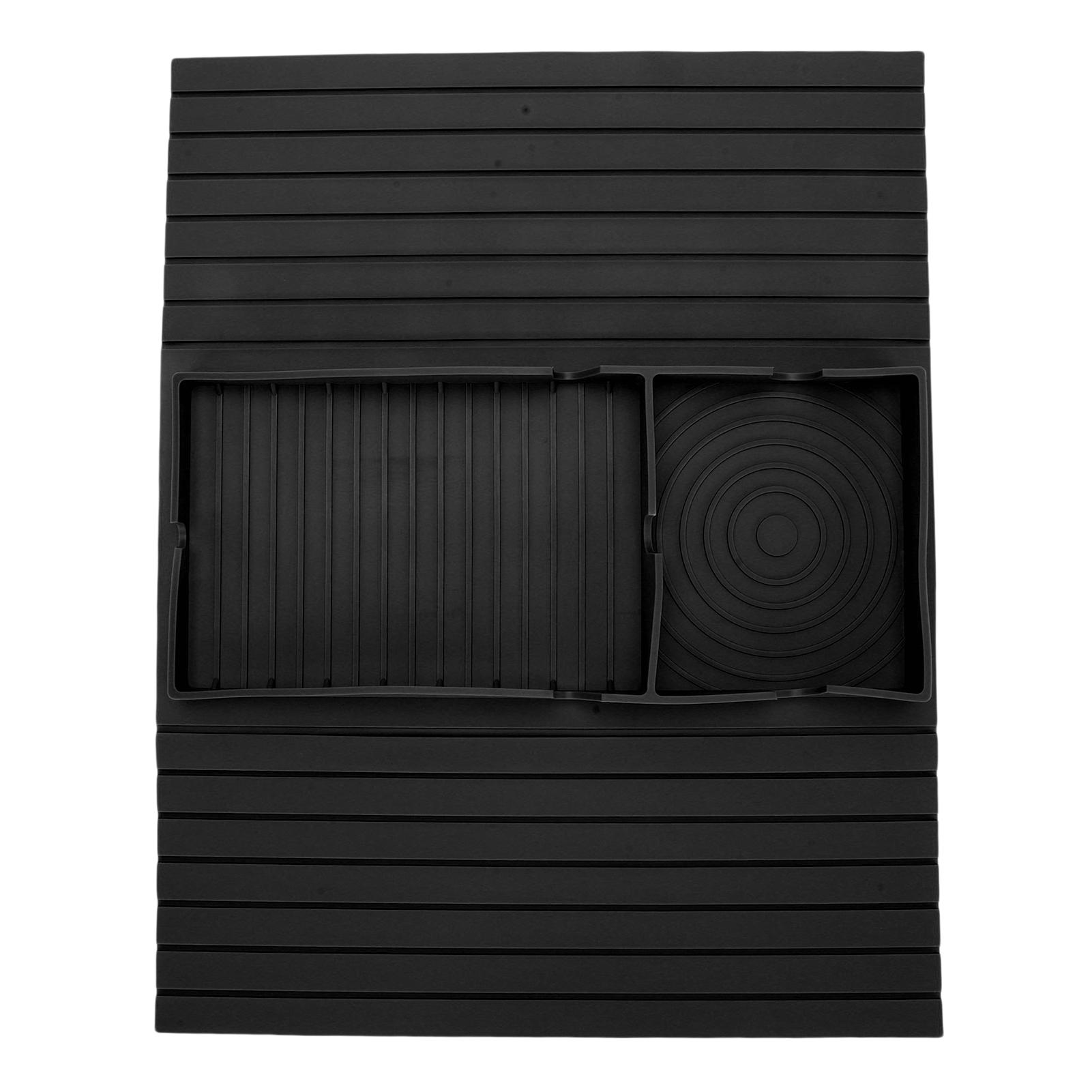 

Поднос на подлокотник дивана Нескользящий Мягкий силиконовый Подстаканник для дивана для кофе Пульт управления Телефон Закуски Черный чёрный