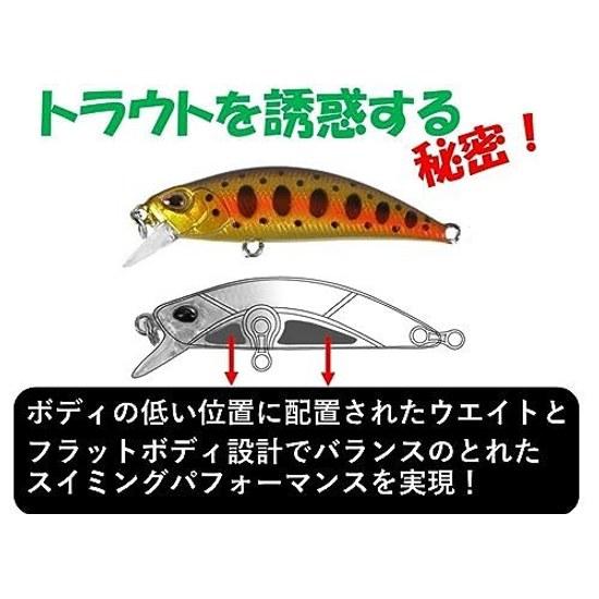 Stream Trout Lure 5g Heavy Sinking Minnow Set 5 Colors Breakwater Light Game