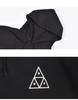 HUF SET TRIPLE TRIANGLE PULLOVER HOODIE PF00572 XL Black Men's Hoodie, (2L), 01. [Used]