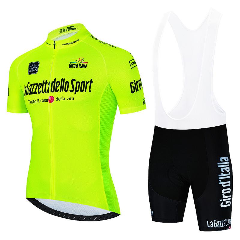 Cyklistické Overaly Cyklistický Dres Set Soutěžní Venkovní Sporty Cyklistický Oblek Krátký Rukáv Set