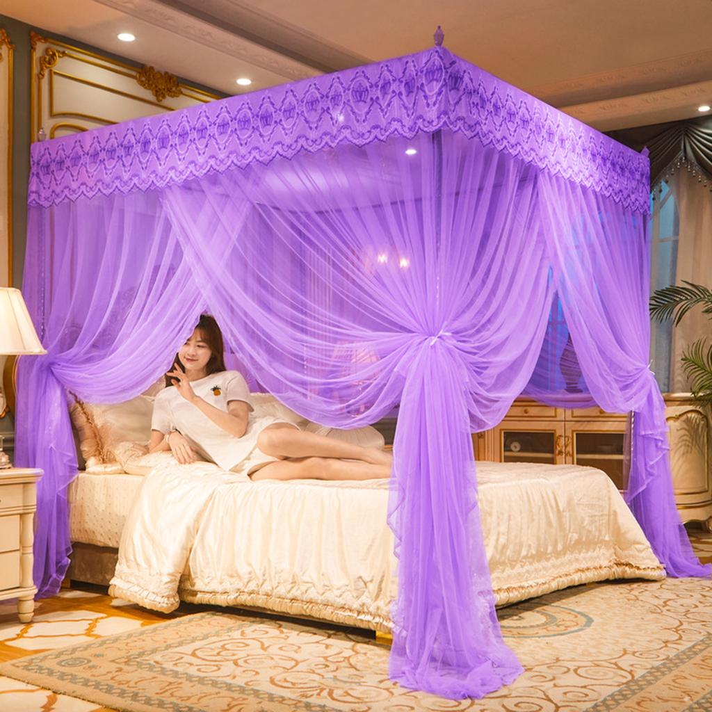 Bed Net Square Cheap Single Double Bed Square Mosquito Net 3 Door Protection Dense ...