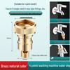 Washing Machine Automatic Shut-off Valve Adapter - 4-Point Water Outlet & Inlet Hose Conversion Accessory