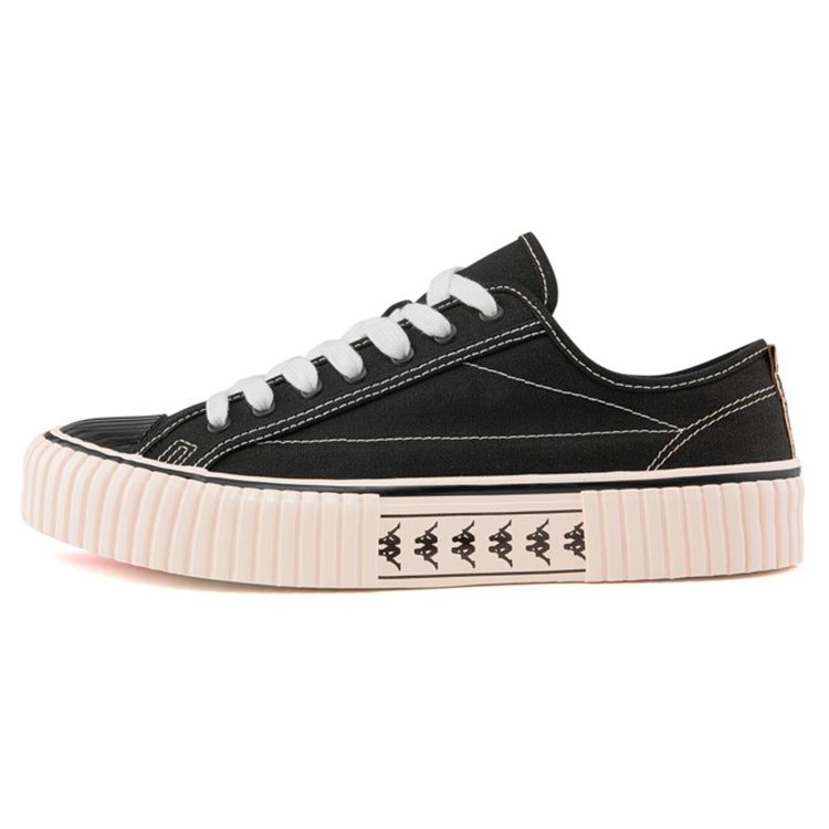 Kappa Logo Slip-Resistant Durable Low-Top Skate Shoes Unisex sneakers Black K0BX5VS08D-990