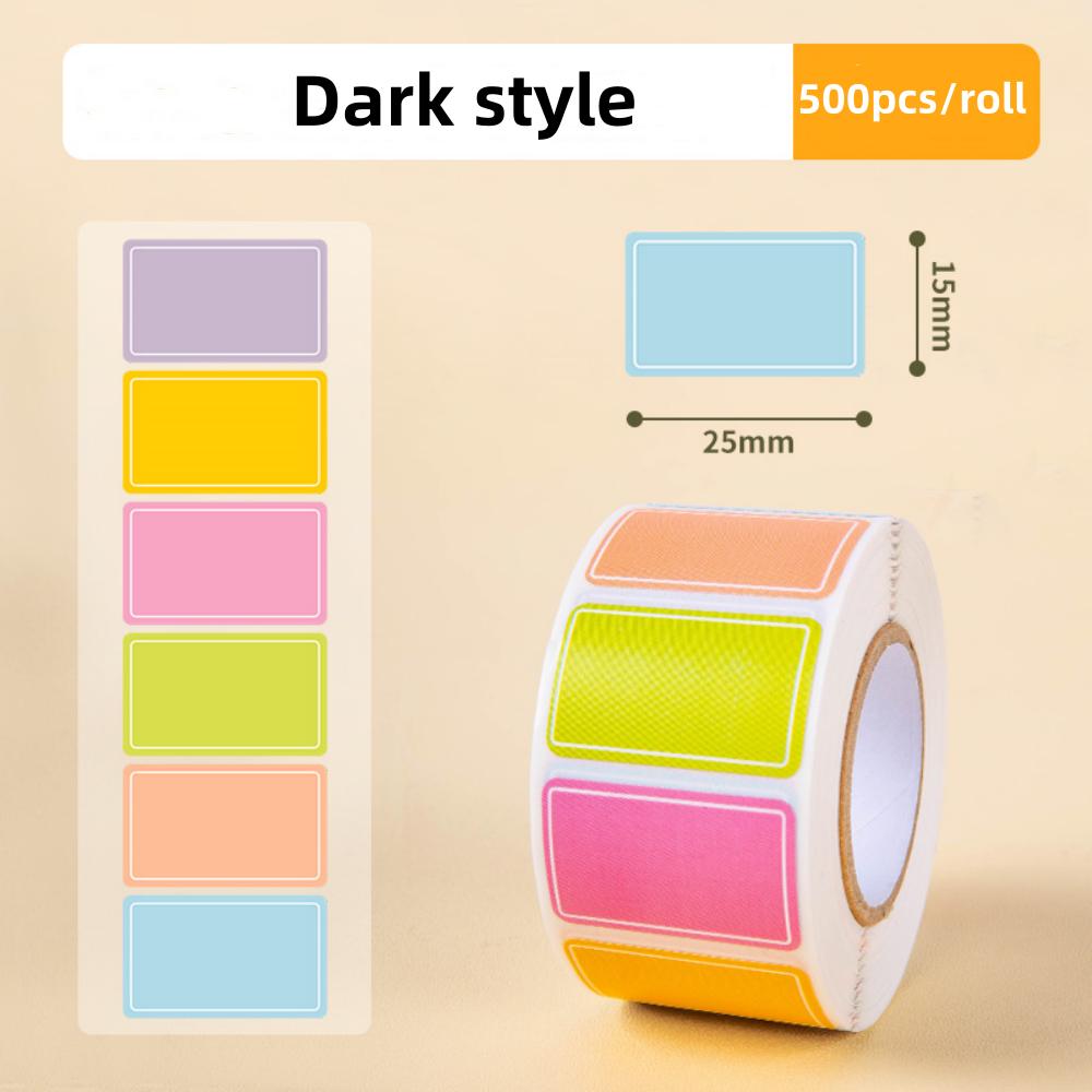 500 Waterproof Colored Labels Stickers Color-Coding Removable Labels Solid Colors Tags for Inventory Address File Classification