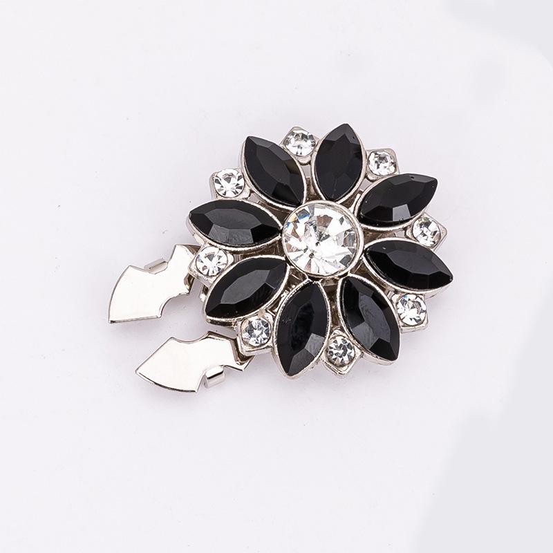 Botões de Punho e Botões de Colarinho Decorativos com Strass Coloridos