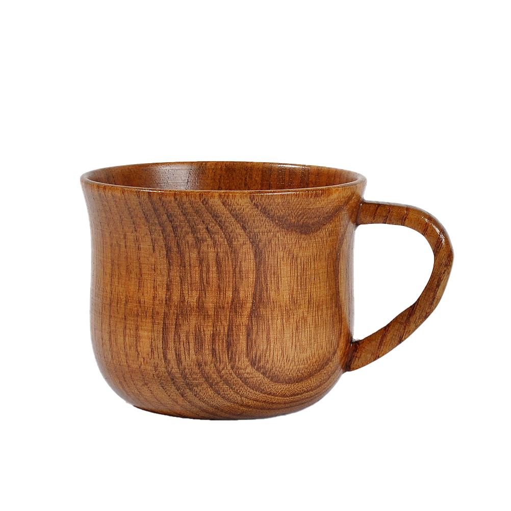 

Jujube Wood Beer Cup Vintage Color Lightweight Eco-Friendly Reusable Mug with Handle for Coffee Tea Restaurant Home other