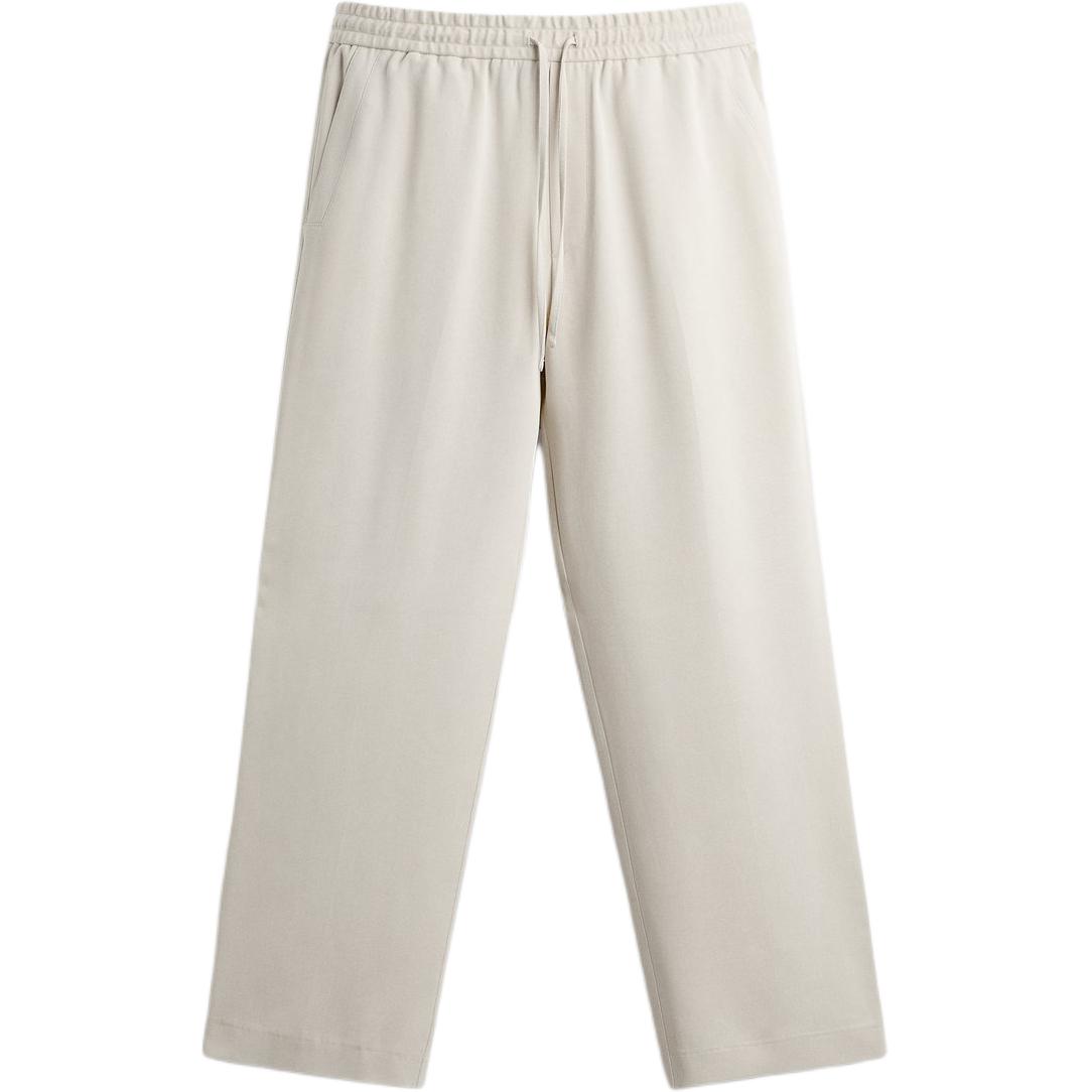 

Zara Solid Color Straight Leg Jogging Pants Men bottoms White 4338595-712 L