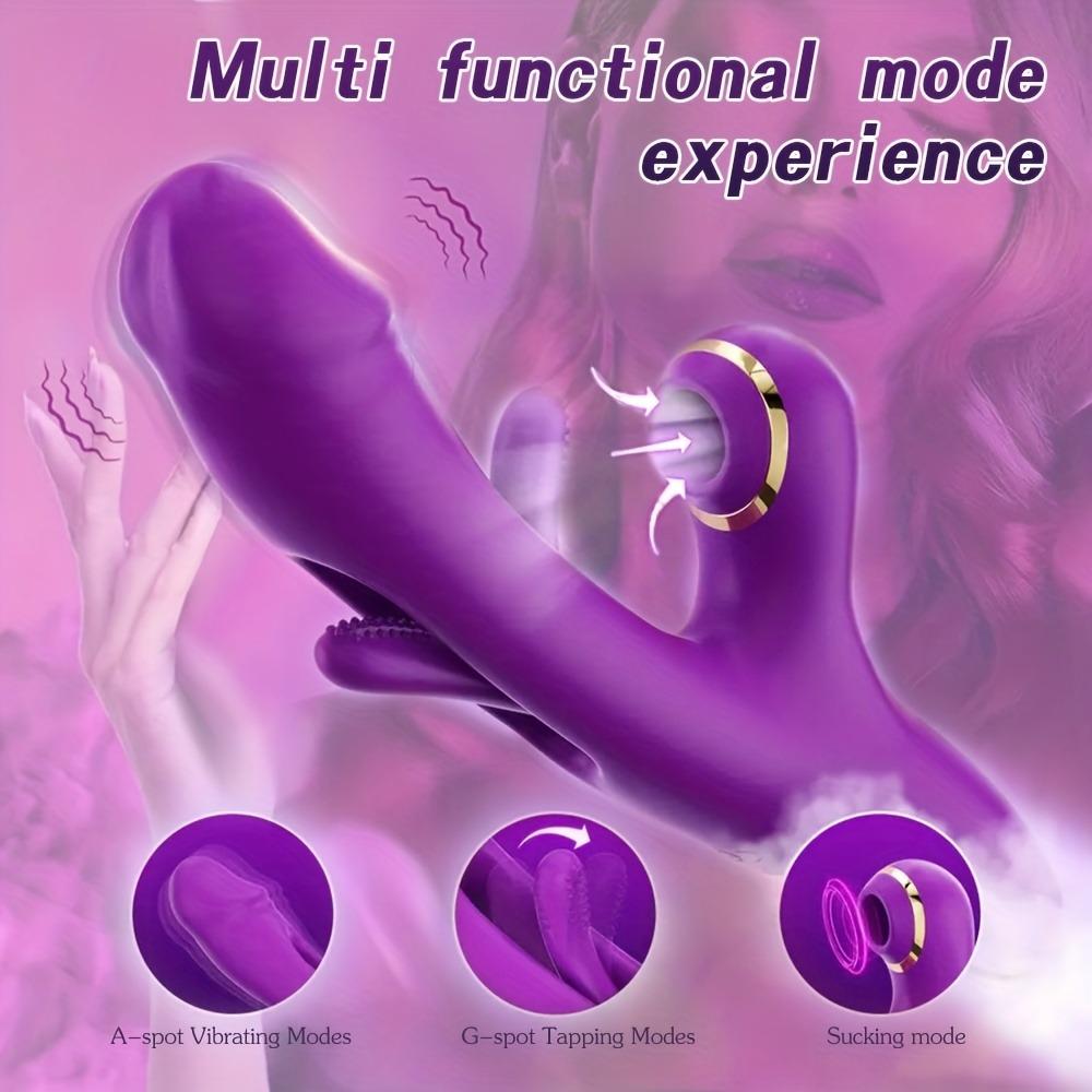 Automatic Tapping Flapping Vibrator for Women Clitoris Clit Sucker Stimulator Powerful Sex Toy Woman Female Rabbit Sucking Vibrators