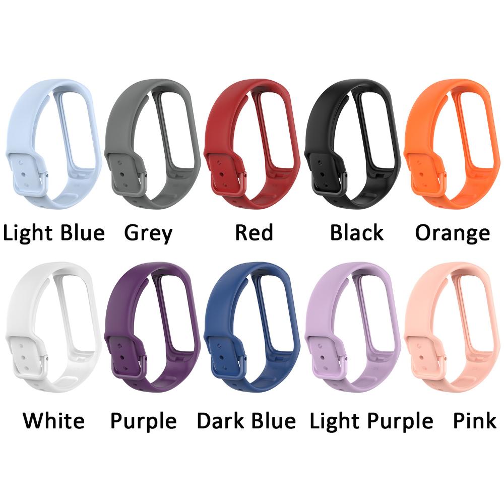 Soft Sport Bracelet Silicone Replacement Metal Buckle Band Strap