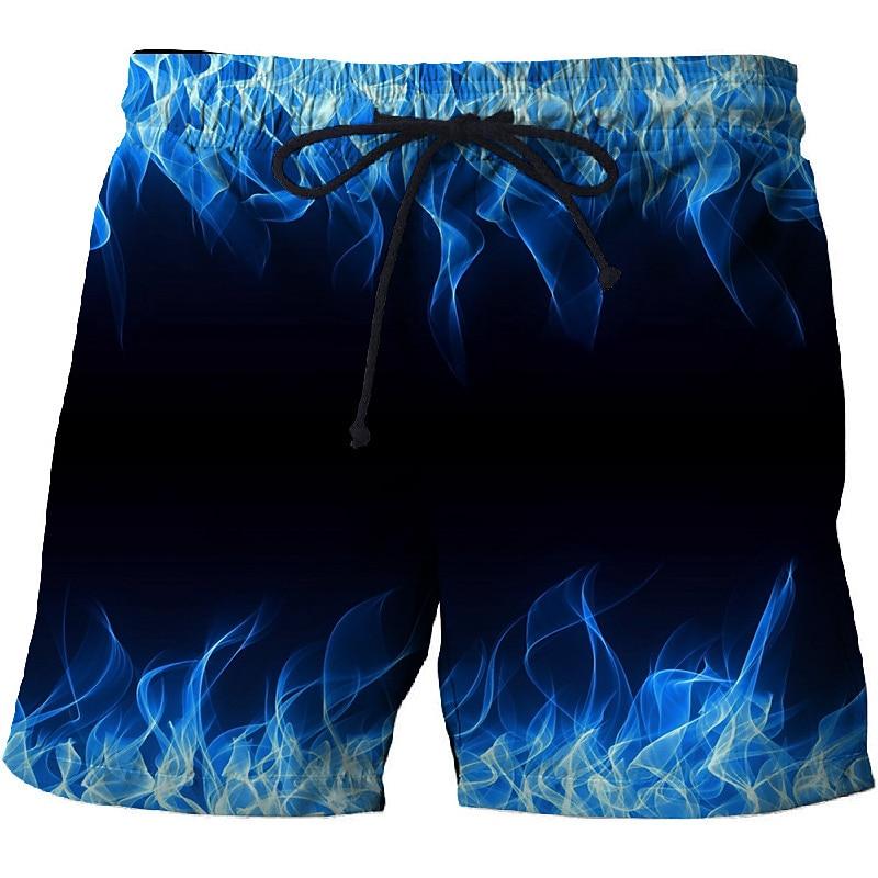 Men s Graphic Optical Illusion Abstract Swim Trunks Swim Shorts Board Shorts Mid Waist Fashion Hawaiian Boho Casual 2XL