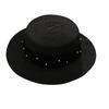 French Lace Pearl Straw Hat Summer Sunshade Wide Brim Breathable For Beach Vacation