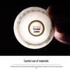 Blue and White Ceramic Gaiwan Tea Set: Small Tea Bowl & Tasting Cup with Concave Lid.