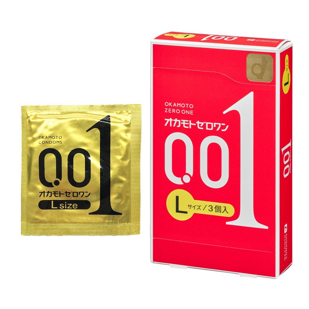 Okamoto Condoms OKAMOTO Zero One 3 Condoms X 3 Boxes Large,