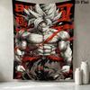Dragon Ball Z Wall Tapestry Aesthetic Wall Hanging Printed Fabric Blanket Decorative Tapestries For Bedroom Living Room Home Decor