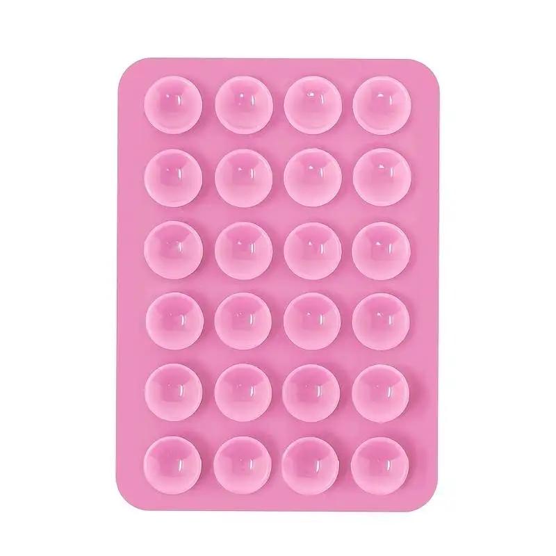 Silicone Suction Phone Holder Mat Multifunctional Suction Cup Wall Stand Square Anti-Slip Single-Sided Case Mount Back Sticker