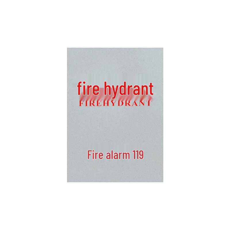 Frosted Glass Fire Hydrant Cabinet Panel