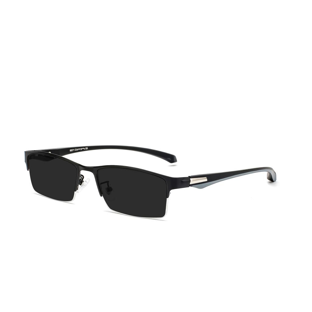 New Sun Photochromic Myopia Eyeglasses Optical Men student Finished Myopia Eyewear prescription Glasses Frame Half Rim -1.0 -4.0