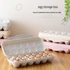 Snap-Lock Stackable Egg Storage Box with Divider for Kitchen Refrigerator