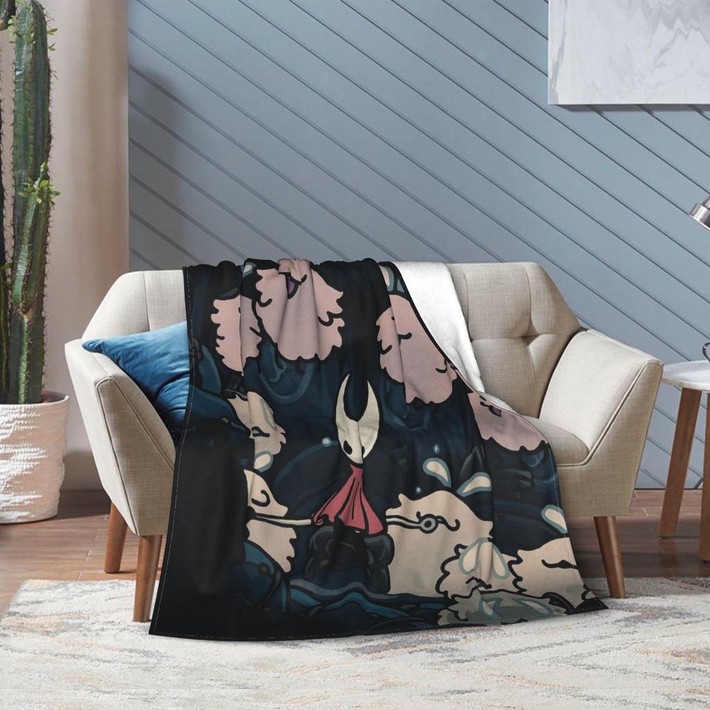 Hollow Knight Silksong Druckdecke für Männer Frauen Gemütlich Weich Überwurfdecken für Sofa 50x60 Zoll Mehrere Größen