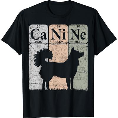 Alaskan Klee Kai Periodic Table Elements Dog Lover T-Shirt