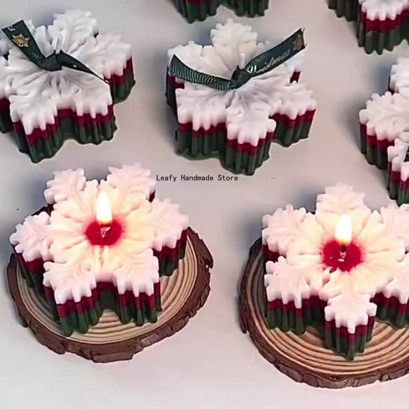 6 Styles Snowflake Silicone molds Soap Mold Chocolate Mold DIY Fondant Baking Cooking Cake Decorating Tool Christmas Decoration