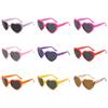 Cosplay Heart Sunglasses UV400 Protection Beach Shades Retro Heart-Shaped Sunglasses  for Women