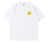 Smiling Expression Simple and Interesting Printed Short-sleeved T-shirt for Men, Summer Pure Cotton Men's and Women's Top
