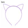 3Pcs Lovely Cat Ears Women Girls Hoop Hairband Headband Party Hair Accessories