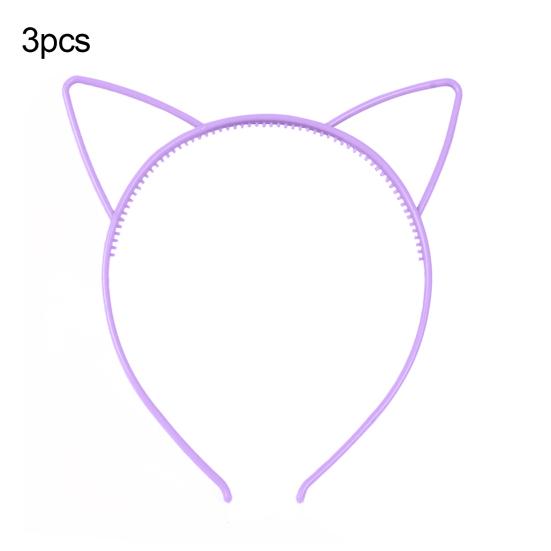 3Pcs Lovely Cat Ears Women Girls Hoop Hairband Headband Party Hair Accessories