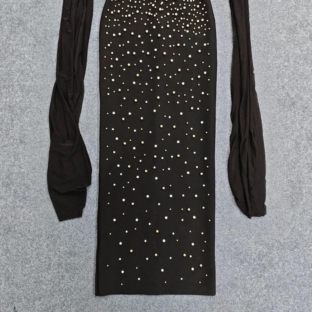 Elegantes europäisches & amerikanisches trägerloses Abendkleid mit Strasskristallen