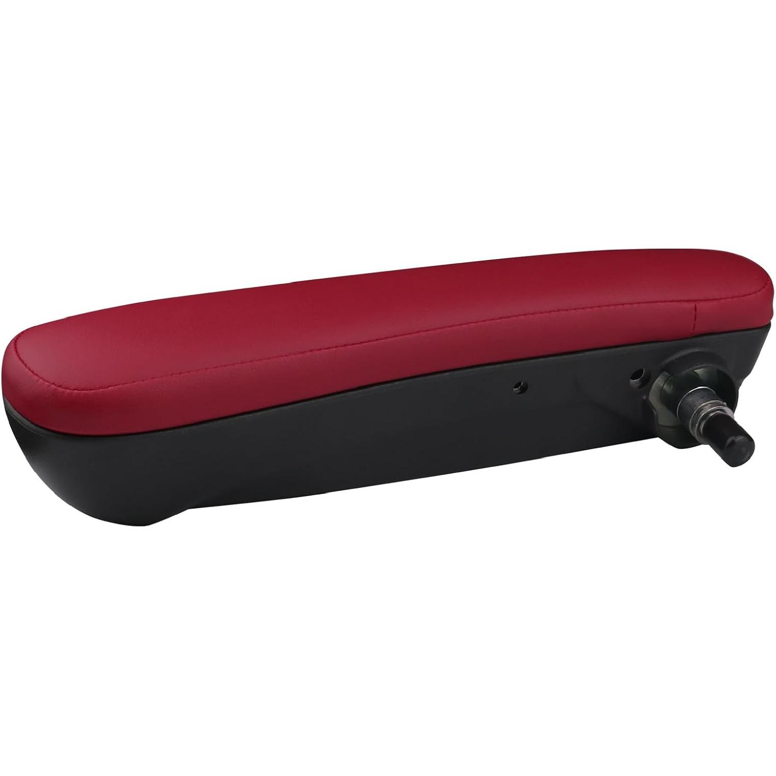 Front Driver Side Seat Armrest Adjustable Arm Rest Red Compatible with 2016- Fiat 500 Replaces 6BV31KRLAA Red Front Driver Side