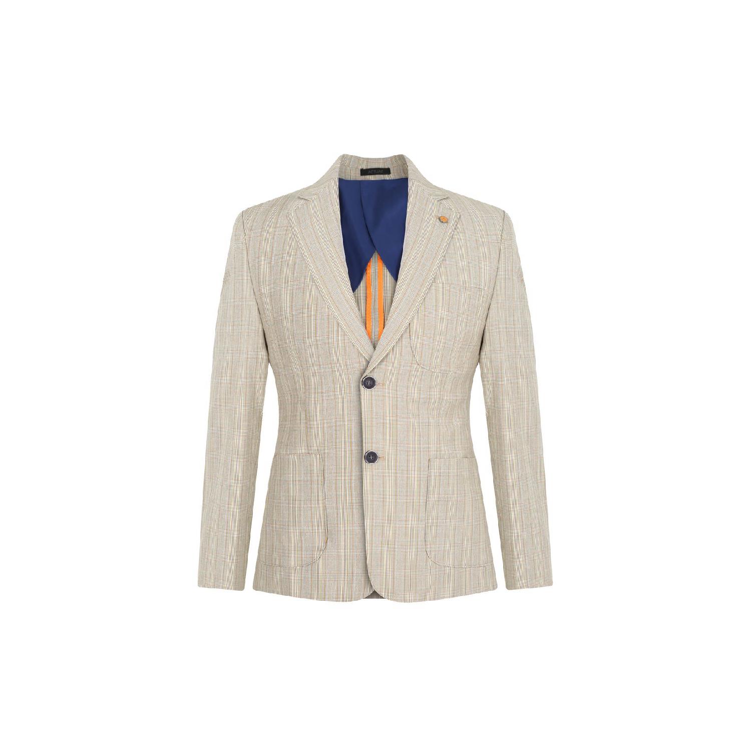 

Пиджак Slim Fit Single Jacket 7141-r-5 Кремовый 46 серый