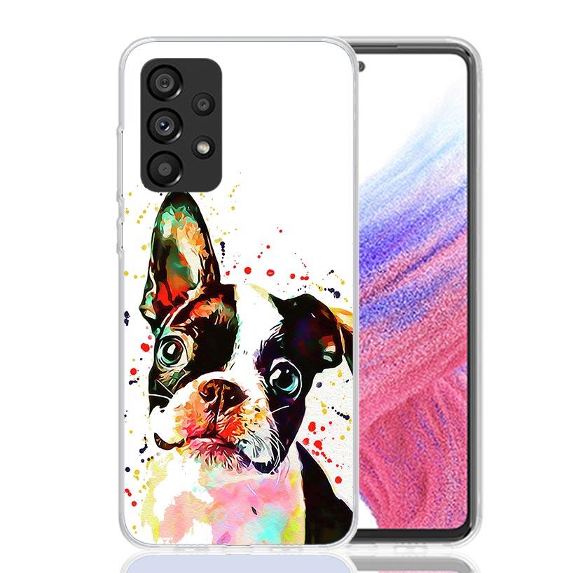 French Bulldog Dog Pug Case Phone Cover for Samsung Galaxy A17 A16 A15 A14 A13 A56 A55 A54 A53 A36 A35 A34 A33 A26 A25 A24 A23 A