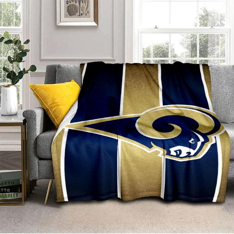 Angeles Rams Team Blanket Outdoor Flannel Blanket for Camping, Hiking, Garden Parties, Picnic Essentials,gift for family and friends